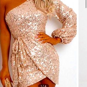 rose gold dress. size 8